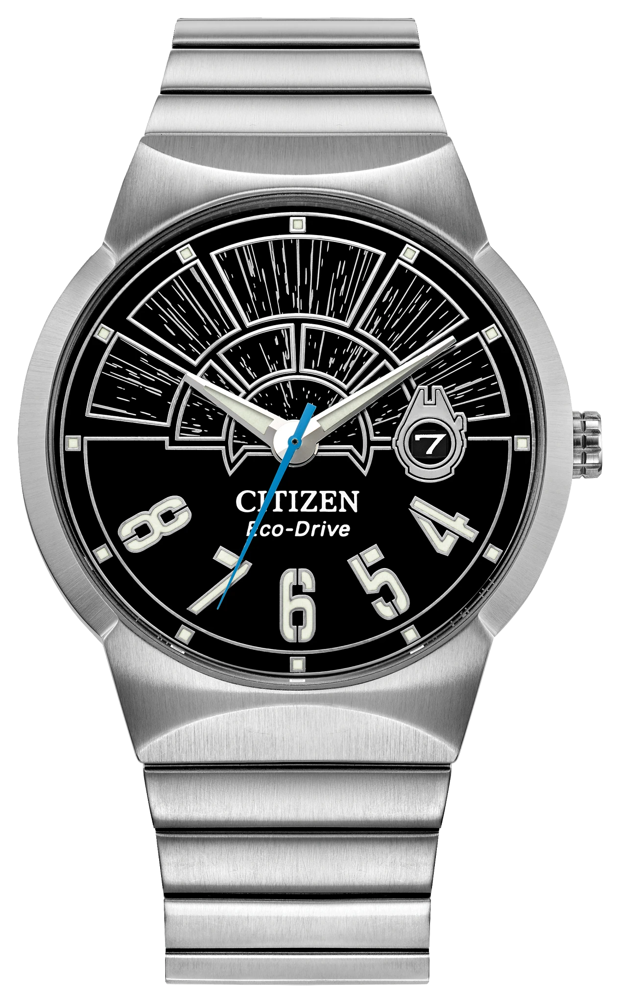 Millennium Falcon Hyperdrive Black Dial Stainless Steel Bracelet